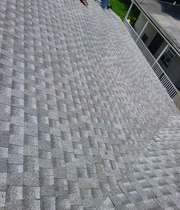 Asphalt roof